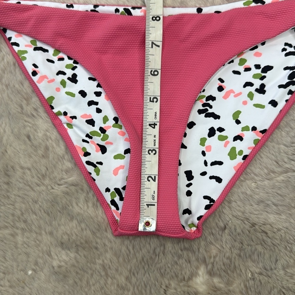 MAAJI | 'Lipstick Rose Flirt' Thin Side Reversible Bikini Bottoms, Size L, NWT - Picture 6 of 10